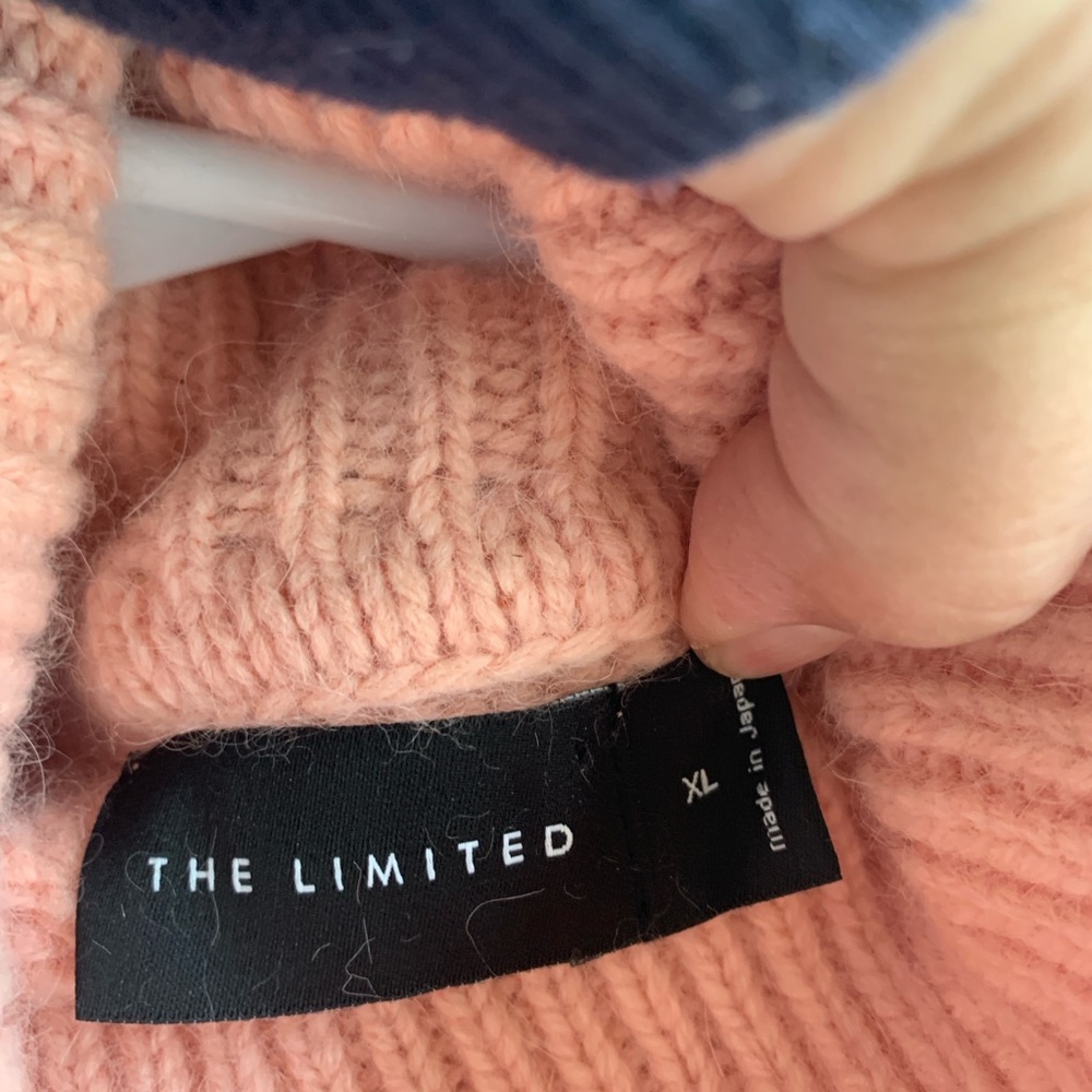 Salmon Peach Super Soft lamb wool sweater XL - Picture 3 of 10